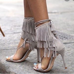 Schutz Kija fringe high heel sandals -8.5 US